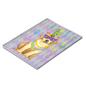 Mardi Gras Yellow Lab Notitieboek (Linkerzijde)