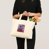 Mardi Gras Yorkie Poo Mini Tote Bag (Voorkant (product))
