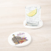 Mardi Gras Zandsteen Onderzetter (Zijkant)