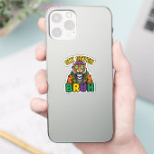 Mardi Gras Zes Zeven Bruh Flamingo 6 7 Meme  Sticker (Telefoon)