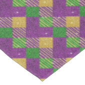 Mardi Gras Zig Zag Patroon Tafelkleed (Gekanteld)