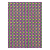 Mardi Gras Zig Zag Patroon Tafelkleed (Voorkant)