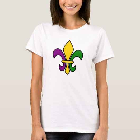 Mardi grass fleur-de-lys t-shirt (Voorkant)