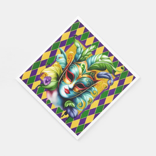 Mardi Grass Party Servet (Hoek)