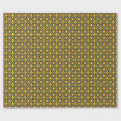 Mardi grass-patroon met gouden fleur-de-lis cadeaupapier (Vlak)
