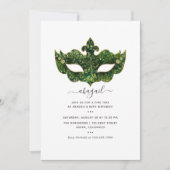 Mardi GrasTropical Butterfly Birthday Party Kaart (Voorkant)