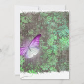 Mardi GrasTropical Butterfly Birthday Party Kaart (Achterkant)