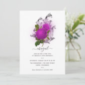 Mardi GrasTropical Peacock Birthday Party Invitati Kaart (Staand voorkant)