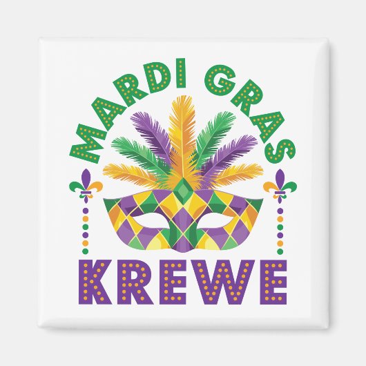 Mardi Graw Krewe Parade Party Festival Magneet (Voorkant)