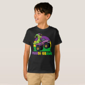Mardi Grawr Monster Truck Dinosaur Mardi Gras T-shirt (Voorkant volledig)