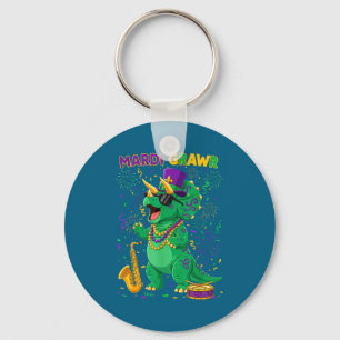 Mardi Grawr Rex Dino Gras Sleutelhanger