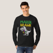 Mardi Grawr Rex Dino Toddler Kids Mardi Gras Boys T-shirt (Voorkant volledig)