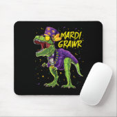 Mardi Grawr T-rex Dinosaur Dino Mardi Gras Kinder  Muismat (Met muis)