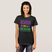Mardi Like A Rockstar Mardi Gras T-shirt (Voorkant volledig)