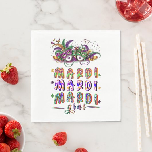Mardi Mardi Mardi Gras Servet (Insitu)