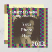 Mardi Parti Laissez les bons temps rouler! Kaart (Voorkant / Achterkant)