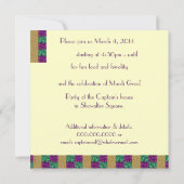 Mardi Parti Laissez les bons temps rouler! Kaart (Achterkant)