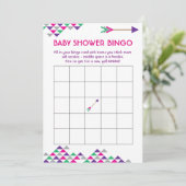 Mardia Gras Tribal & het Baby shower van de Pijl B Kaart (Staand voorkant)