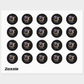 Mardigator Alligator Carnaval Kostuum Mannen Vrouw Ronde Sticker (Vel)