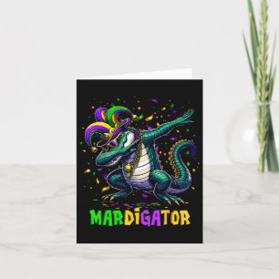 Mardigator Grappig Mardi Gras kostuum Mannen Vrouw Kaart