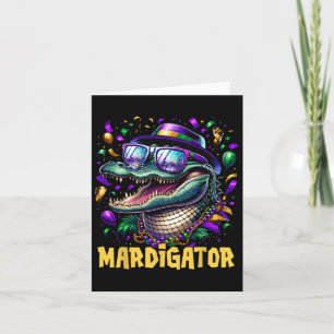 Mardigator Grappig Mardi Gras kostuum Mannen Vrouw Kaart