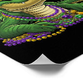 Mardigator Mardi Gras Alligator Kostuum Mannen Vro Poster (Hoek)