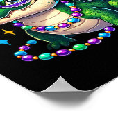 Mardigator Mardi Gras Alligator Kostuum Mannen Vro Poster (Hoek)