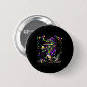 Mardigator Mardi Gras Alligator Kostuum Mannen Vro Ronde Button 5,7 Cm (Voorkant /achterkant)