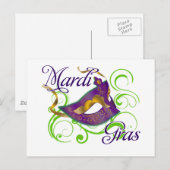 MardiGras Briefkaart (Voorkant / Achterkant)