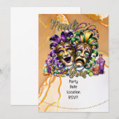 Mardigras Kaart (Voorkant / Achterkant)