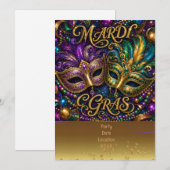 Mardigras Kaart (Voorkant / Achterkant)