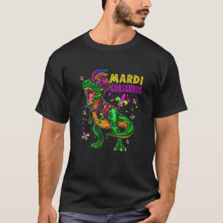 Mardigrasaurus dinosaur t rex for Boys Party Gift T-shirt