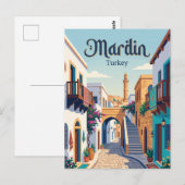 Mardin-steeg Turkije Briefkaart (Voorkant / Achterkant)