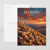 Mardin Turkije Briefkaart (Voorkant / Achterkant)