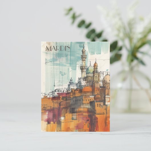 Mardin Turkiye Briefkaart (Staand voorkant)