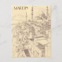 Mardin Turkiye Travel Briefkaart