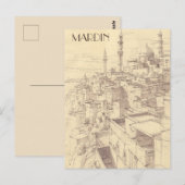 Mardin Turkiye Travel Briefkaart (Voorkant / Achterkant)