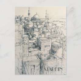 Mardin Turkiye Travel Briefkaart