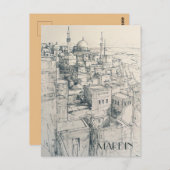 Mardin Turkiye Travel Briefkaart (Voorkant / Achterkant)