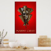 Mardis Gras 36 x 24 Poster (Keuken)
