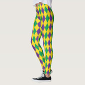 Mardis Gras Harlequin Diamonds Carnival Leggings (Links)