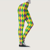 Mardis Gras Harlequin Diamonds Carnival Leggings (Rechts)