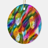Mardis Gras Keramisch Ornament (Links)