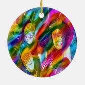 Mardis Gras Keramisch Ornament (Achterkant)