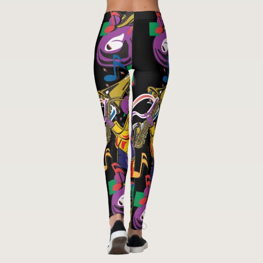 Mardis Gras New Orleans Leggings (Achterkant)