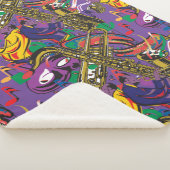 Mardis Gras New Orleans Sherpa Deken (3/4)