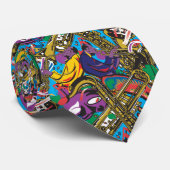 Mardis Gras New Orleans Stropdas (Opgerold)