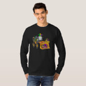 Mardy Gras Construction Celebrations Fat Tuesday P T-shirt (Voorkant volledig)