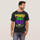 Mardy Gras Mode on Celebration parade Fat Dinsdag T-shirt (Voorkant volledig)