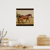 Mare and Foal by Munnings Poster (Keuken)